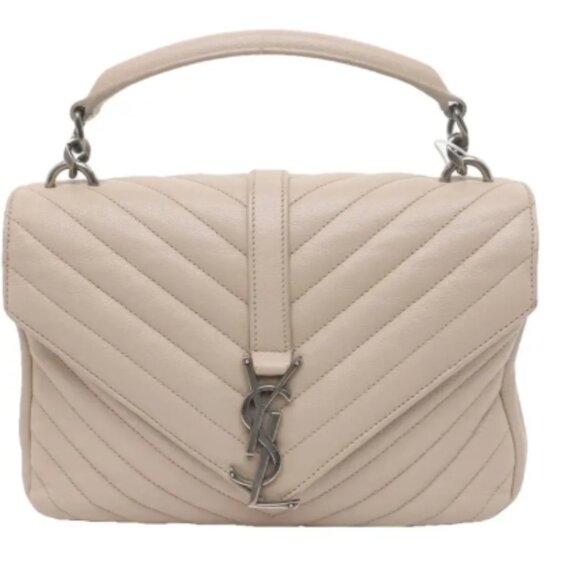 SAINT LAURENT  Collége monogramme leather handbag - Picture 5 of 15